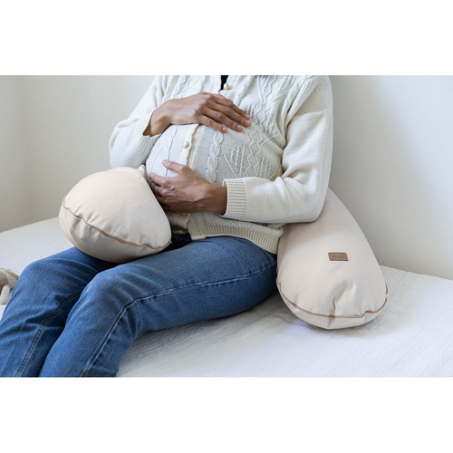 Beaba Ergonomiczna poduszka rogal dla kobiet w ciąży i karmiących Big Flopsy ™ French Terry Clay