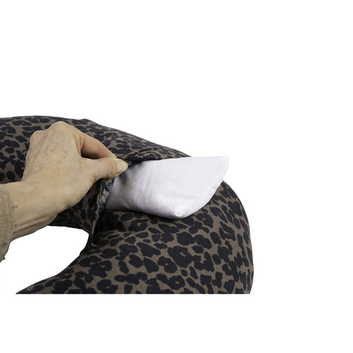 Beaba Poduszka z termoforem z pestek lnu 2w1 Little warmy Jersey Leopard