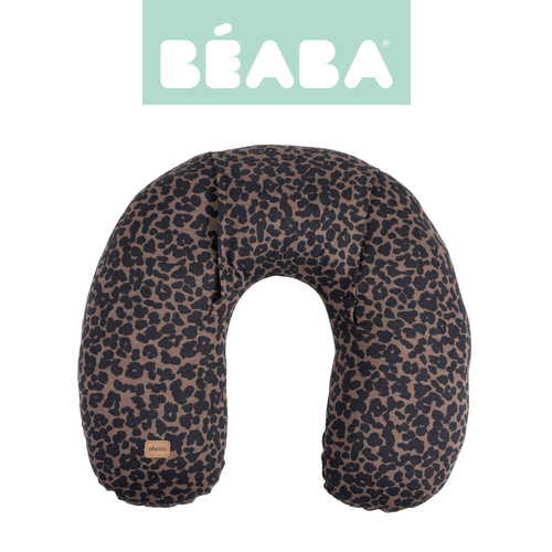 Beaba Poduszka z termoforem z pestek lnu 2w1 Little warmy Jersey Leopard