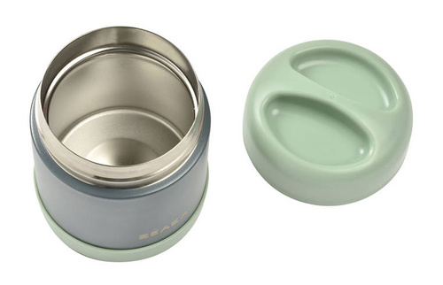 USZKODZONE OPAKOWANIE Beaba Pojemnik-termos obiadowy ze stali nierdzewnej z hermetycznym zamknięciem 300 ml Mineral grey/Sage green