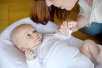 Red Castle Ergonomiczny materac dla niemowląt Cocoonababy Fleur de coton® Blanc