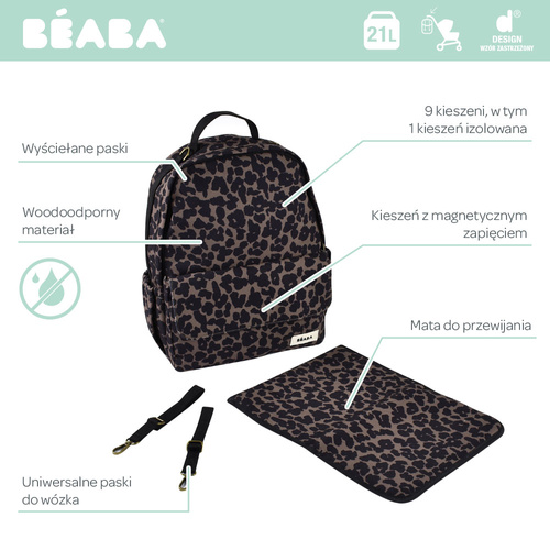 Beaba Plecak dla mamy Tokyo Leopard