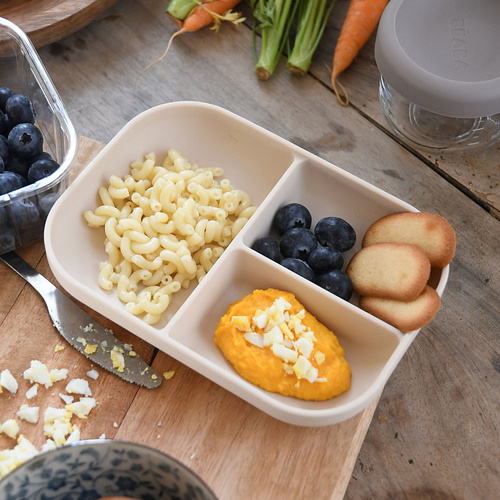 Beaba Silikonowy trójdzielny talerz z przyssawką Clay