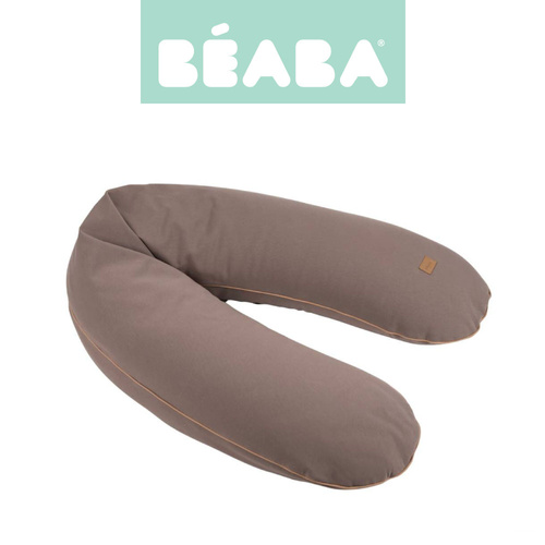 Beaba Ergonomiczna poduszka rogal dla kobiet w ciąży i karmiących Big Flopsy ™ French Terry Cacao