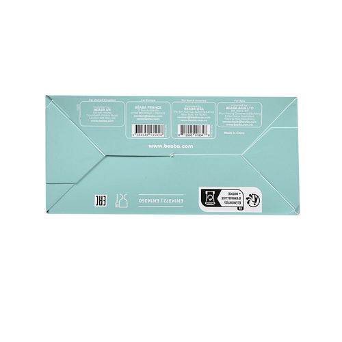 Beaba Komplet naczyń z silikonu z przyssawką Sage green (stary indeks: 913592)