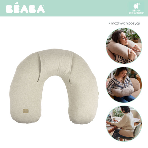 Beaba Poduszka z termoforem 2w1 Little warmy Jersey Heather clay