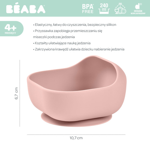 Beaba Silikonowa miseczka z przyssawką Cotton candy (stary indeks: 913440)