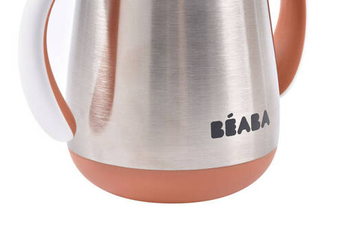 Beaba Bidon niekapek ze słomką termiczny 250 ml Terracotta