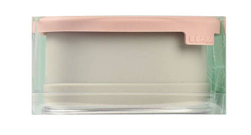 Beaba Lunchbox ze stali nierdzewnej konfigurowalny z silikonową pokrywką i osłoną Powder Pink