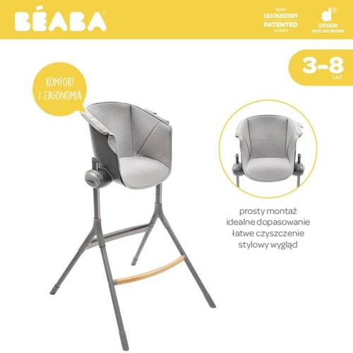 Beaba Miękki wkład Junior do Krzesełka do karmienia Up&Down Grey