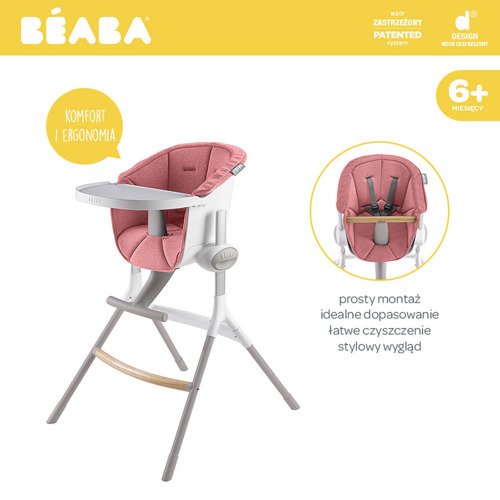 Beaba Miękki wkład do Krzesełka do karmienia Up&Down pink