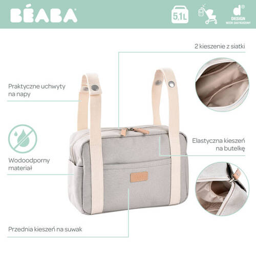 Beaba Organizer do wózka Mini Paris Pearl grey