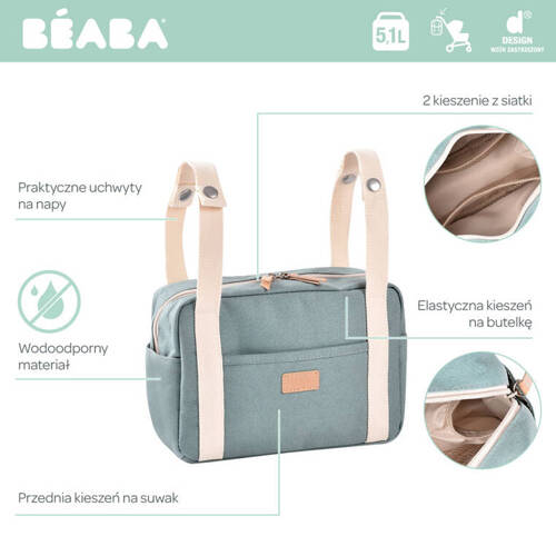 Beaba Organizer do wózka Mini Paris Sage green