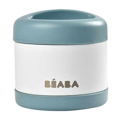 Beaba Pojemnik - termos obiadowy ze stali nierdzewnej z hermetycznym zamknięciem duży 500 ml baltic blue/white