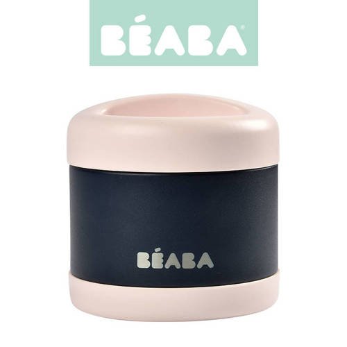 Beaba Pojemnik - termos obiadowy ze stali nierdzewnej z hermetycznym zamknięciem duży 500 ml light pink/night blue